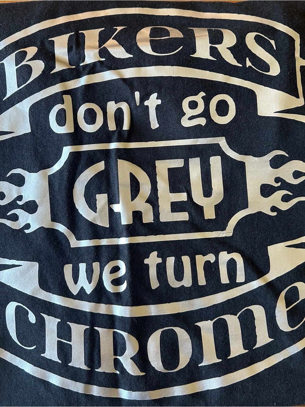 Mens Black Short-Sleeve Graphic Tee with White Slogan